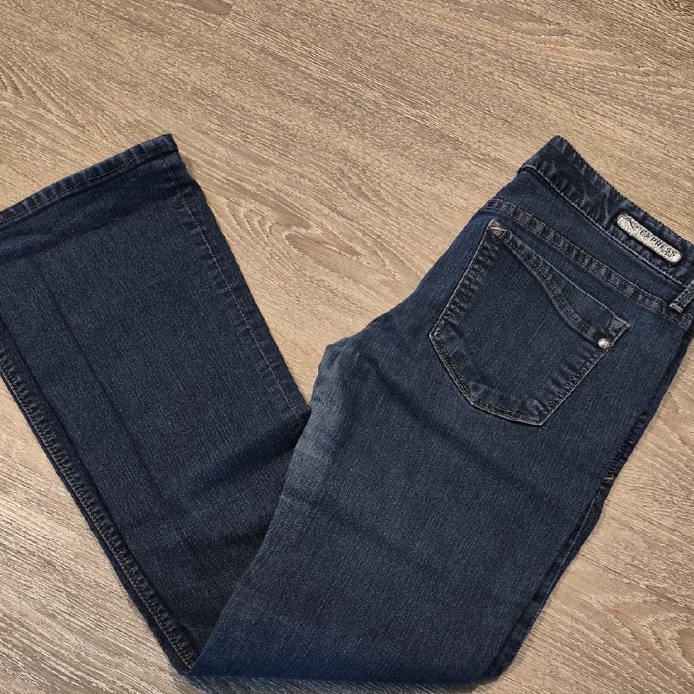 Express Women's Dark Blue Boot Cut Jeans